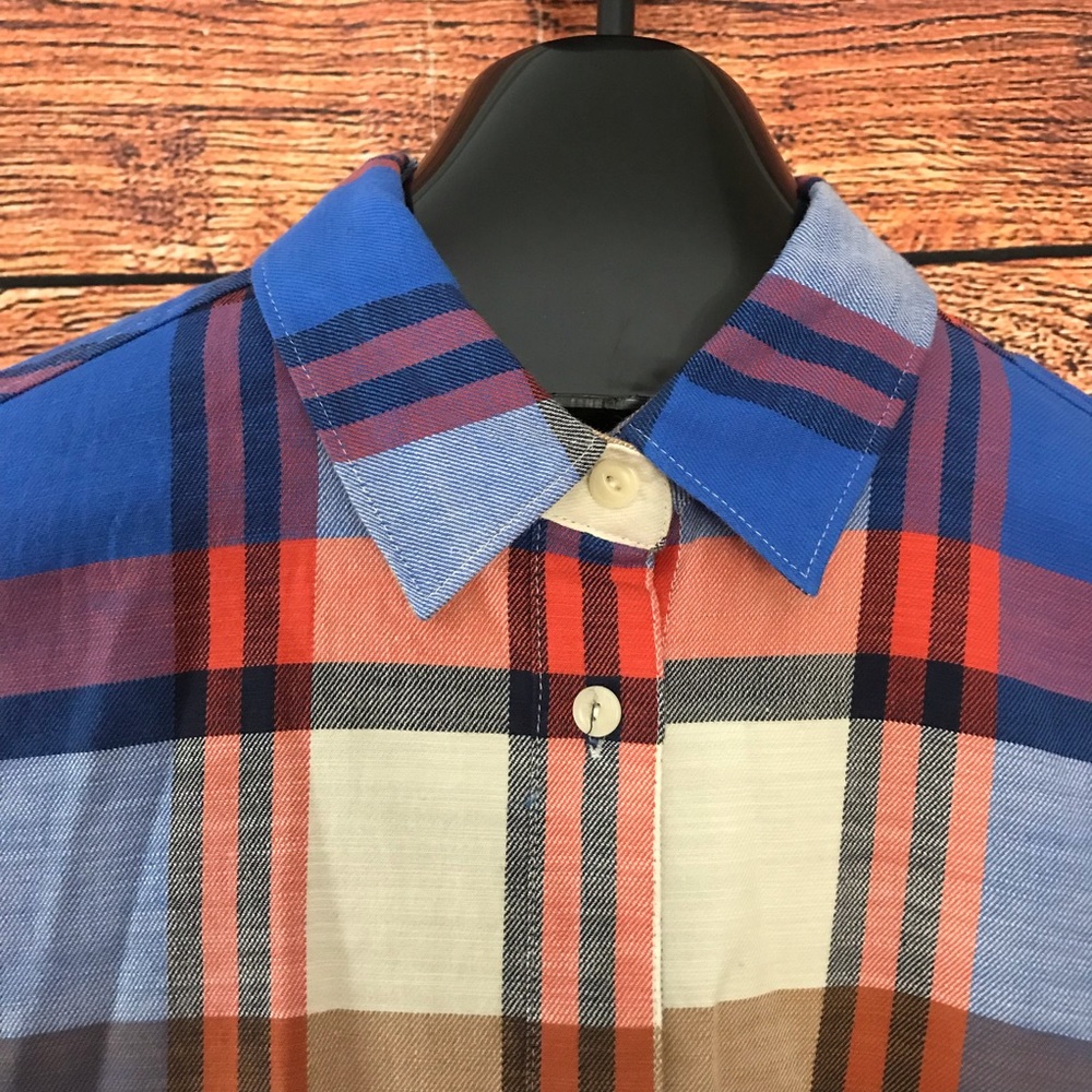 J.Crew Plaid Button up size 4 - Picture 5 of 8